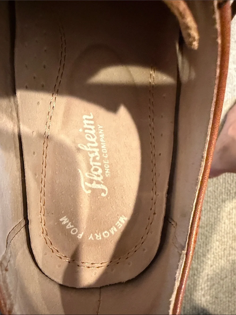Florsheim Brown Leather Lace-Up Oxfords